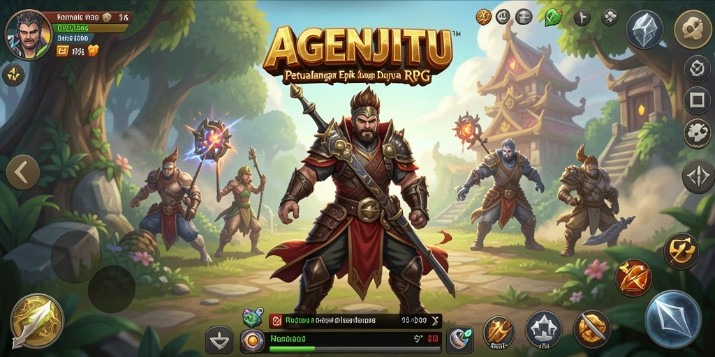 Tampilan gameplay AGENJITU yang mendebarkan dan menakjubkan.
