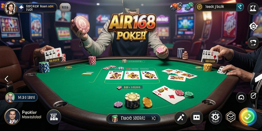 Tampilan gameplay poker yang mengasyikkan di AIR168.