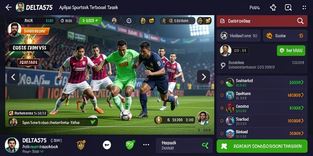 Screenshot gameplay dari aplikasi Sportsbook DELTA575 yang menarik.