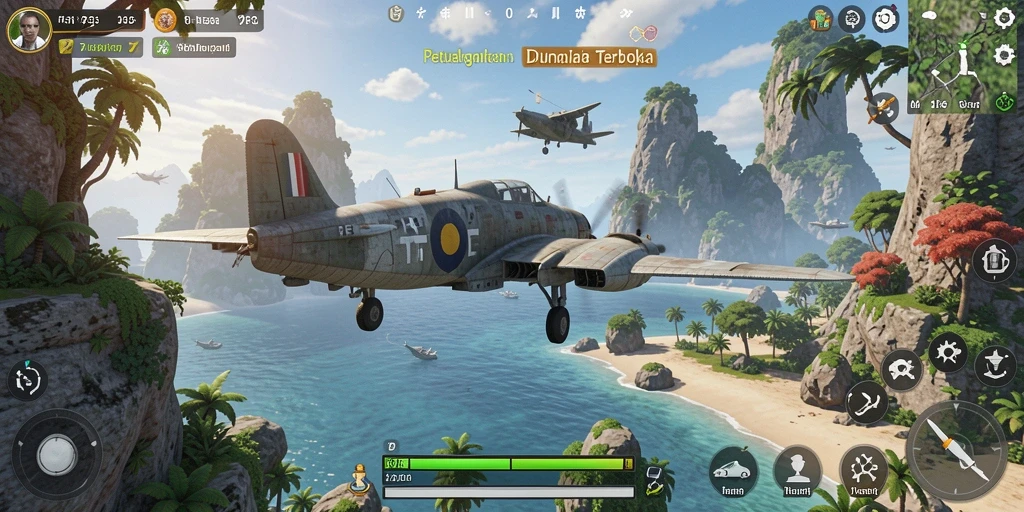 Tangkapan layar gameplay Open World di F7F7 yang menggugah selera.