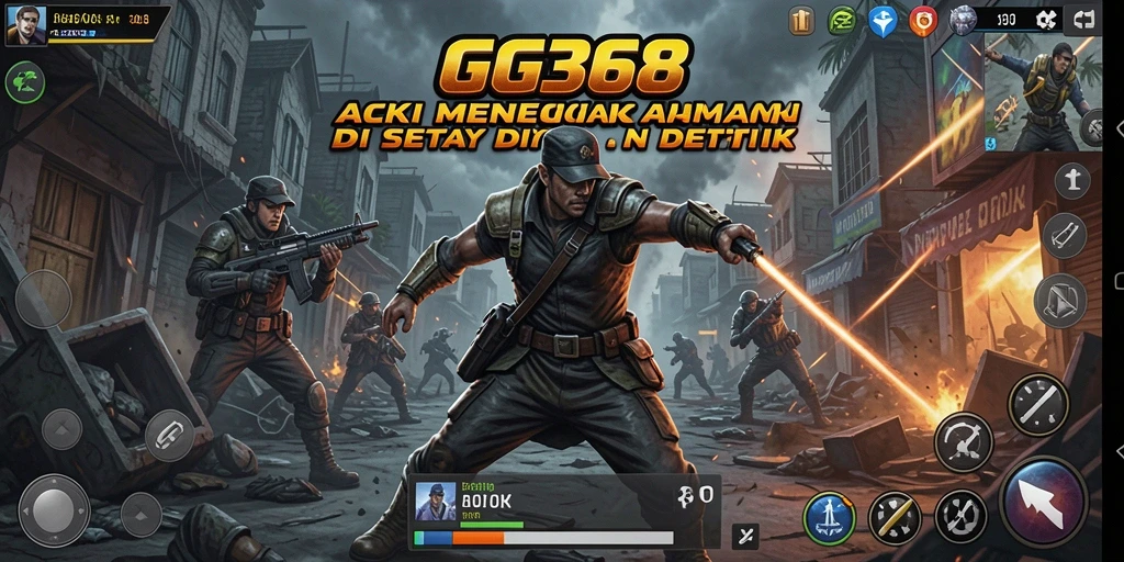 Screenshot GG368 menampilkan aksi seru dan grafis menawan.