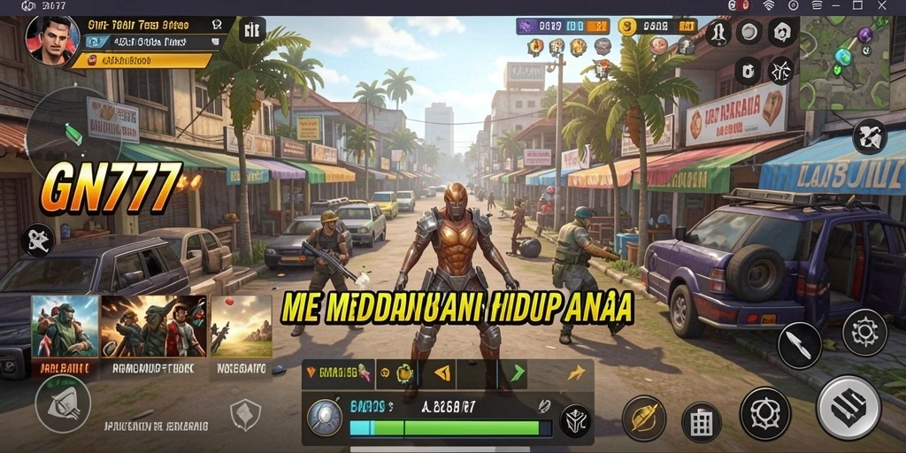 Tampilan antarmuka GN777 yang sederhana dan fungsional.