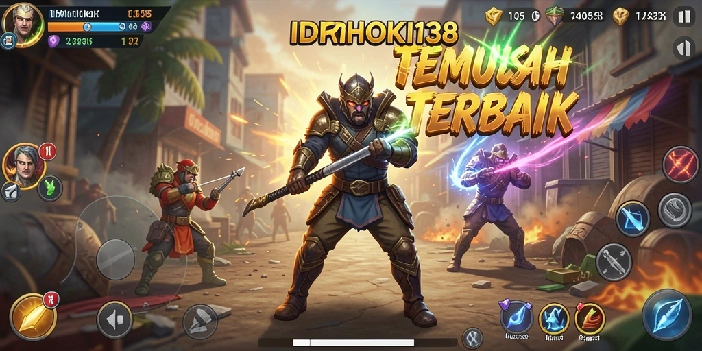 Tangkapan layar menunjukkan aksi tembak-menembak seru di IDRHOKI138.
