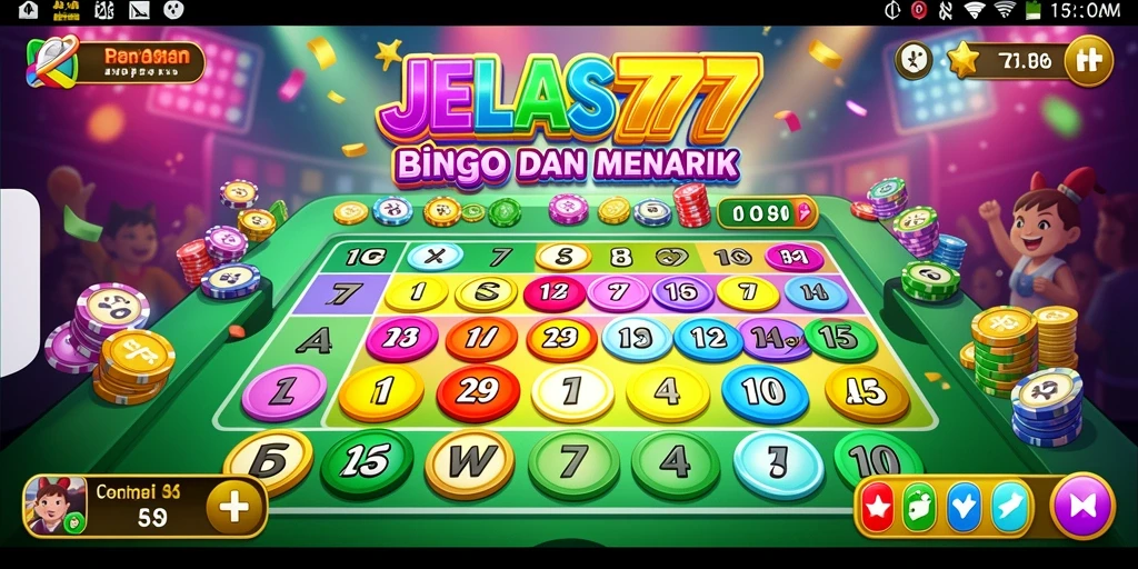 Screenshot gameplay JELAS777 yang menampilkan suasana permainan Bingo yang seru.