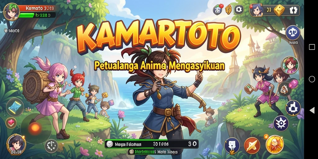 Tampilan gameplay KAMARTOTO yang penuh warna dan menarik.