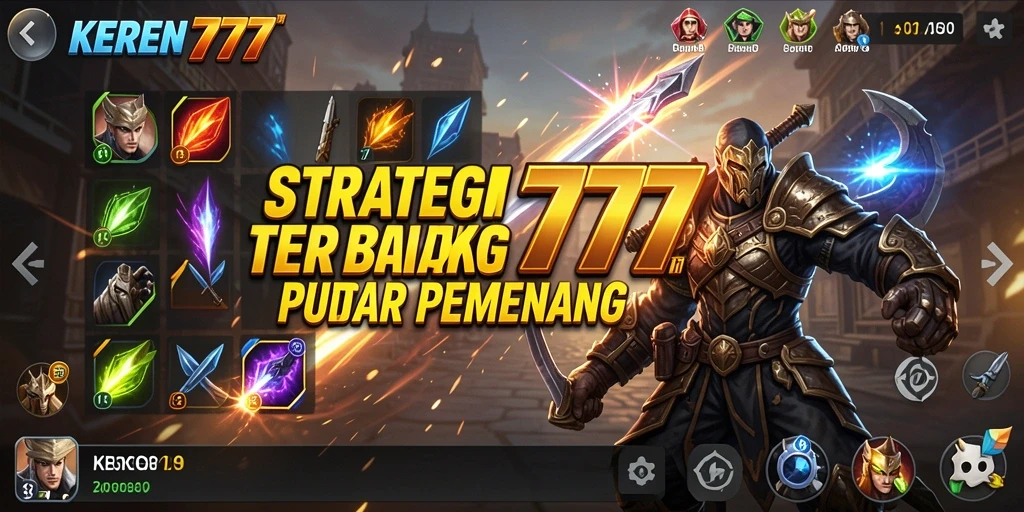 Tangkapan layar gameplay <strong>KEREN777</strong> menunjukkan pertempuran strategis yang seru.