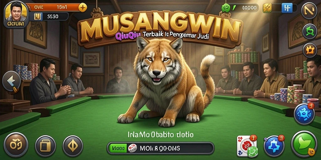 Tampilan gameplay QiuQiu yang mendebarkan di MUSANGWIN.