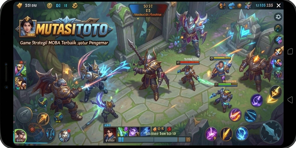 Gameplay seru dengan pertarungan tim yang intens di MUTASITOTO.