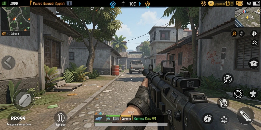 Tangkapan layar menunjukkan aksi intense dalam game TPS.