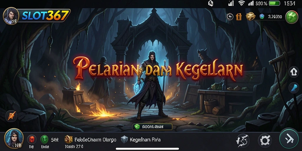 Tangkapan layar dari gameplay SLOT367 yang menampilkan atmosfer menyeramkan.