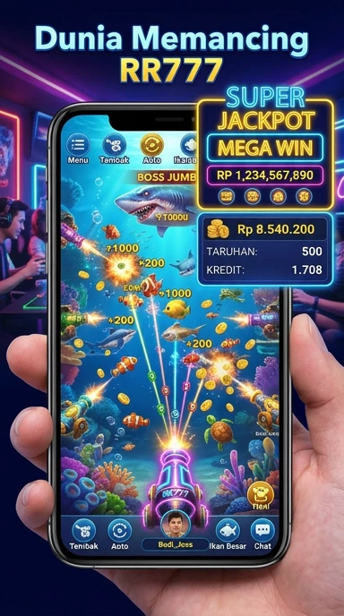 Screenshot antarmuka pengguna yang ramah dari rr777.